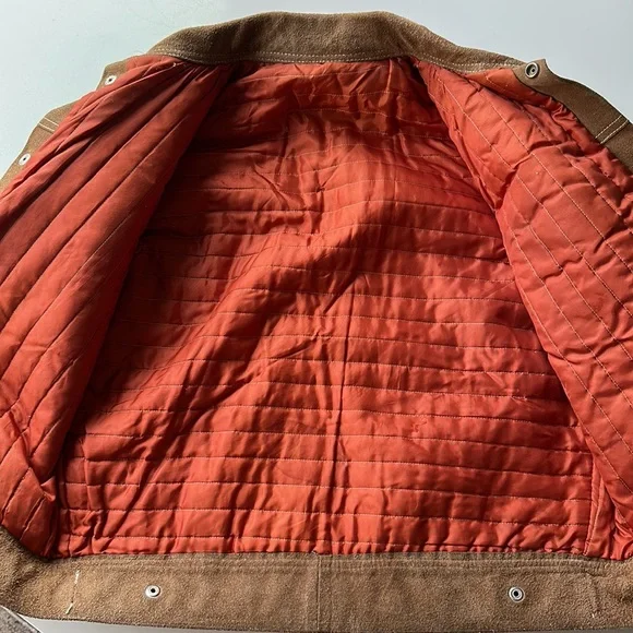 Vintage brown leather suede amazing jacket